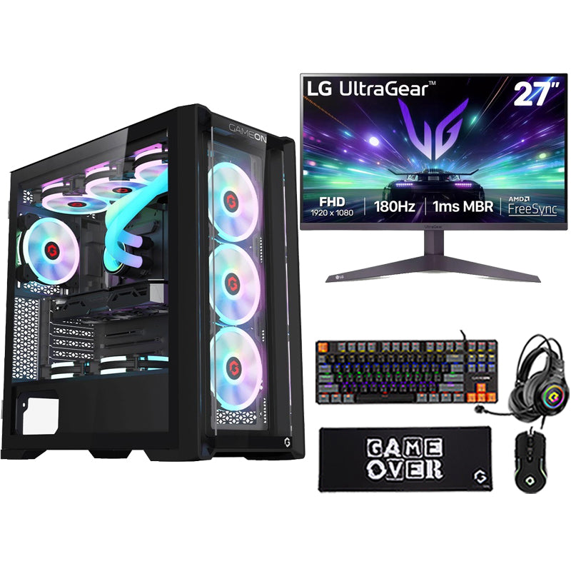 i5 GAMING PC, i5-14400F, RTX 4070 SUPER 12GB, Windows 11 PRO With Samsung Gaming Monitor and 4in1 Gaming Kit