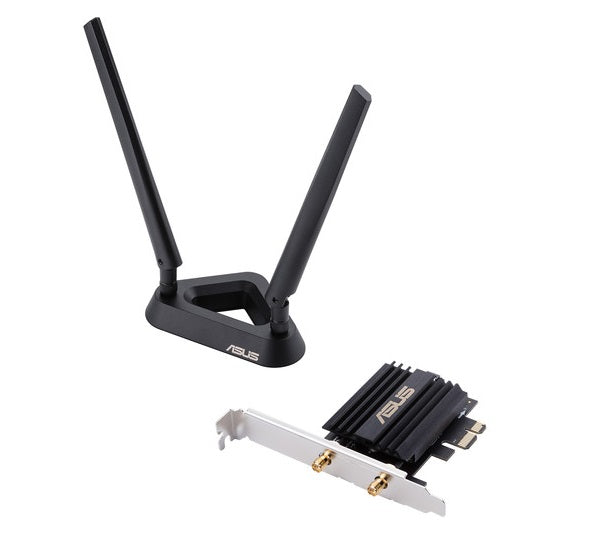 ايسوس AX3000 محول PCI-E WiFi 6 802.11ax مزدوج النطاق مع هوائيين خارجيين
