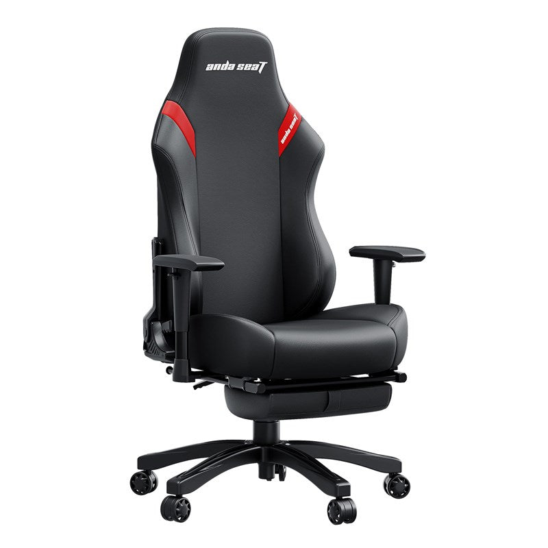 Andaseat Luna Pro with Footrest, Large Gaming Chair, PVC Leather