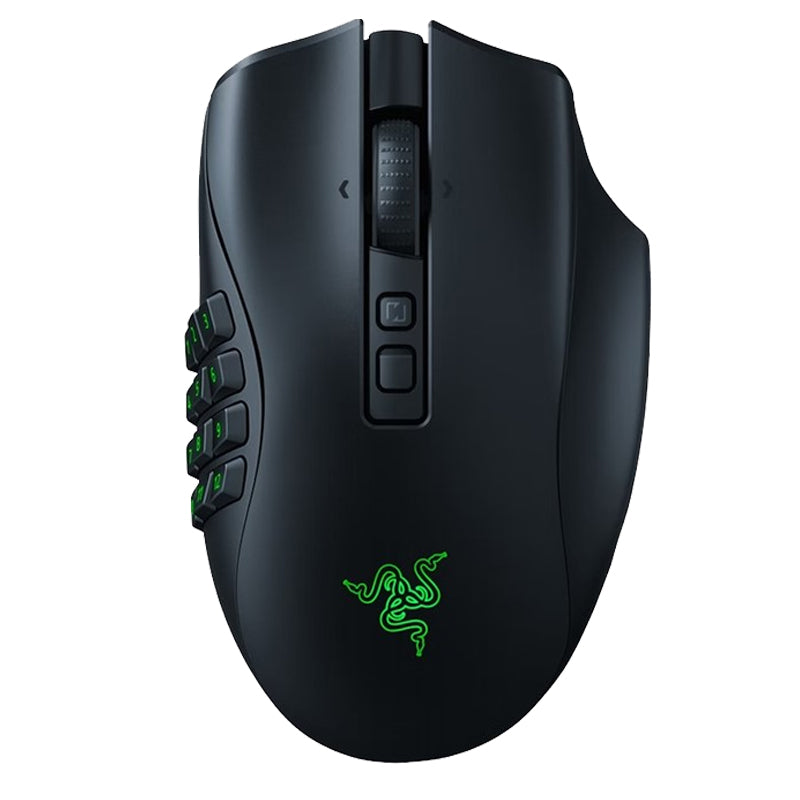Razer Naga V2 Pro MMO Wireless Gaming Mouse with HyperScroll Pro Wheel - Black