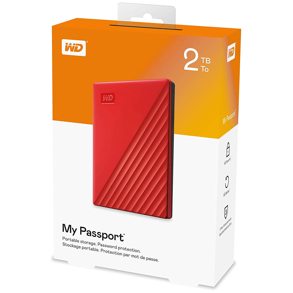 My Passport 2TB External USB 3.0 Portable HDD,Password Protection,Hardware Encryption
