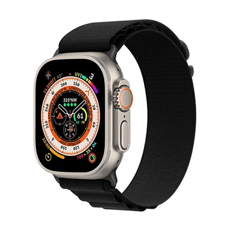 COTEetCI Alpine Loop Apple Watch Band for Ultra 49mm  45mm 44mm 42mm, Nylon Loop Sport Strap Wristband