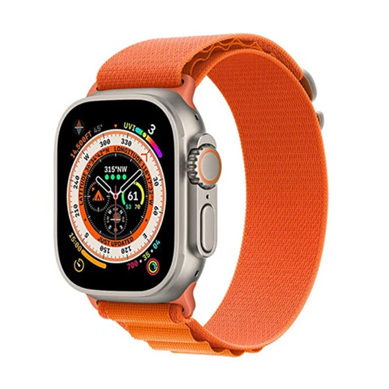 COTEetCI Alpine Loop Apple Watch Band for Ultra 49mm  45mm 44mm 42mm, Nylon Loop Sport Strap Wristband