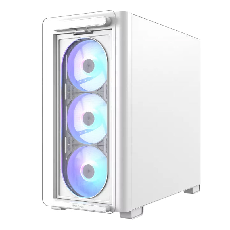 Asus A23 Plus Tempered Glass M-ATX Gaming PC Case (4 ARGB Fans Included)