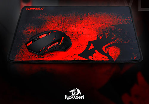 Redragon M601WL-BA Wireless Red LED Backlit Gaming Mouse and Mouse Pad Combo - Black