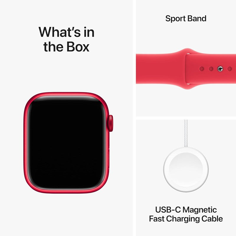Apple Watch Series 9, GPS, Aluminum Case, Sport Band