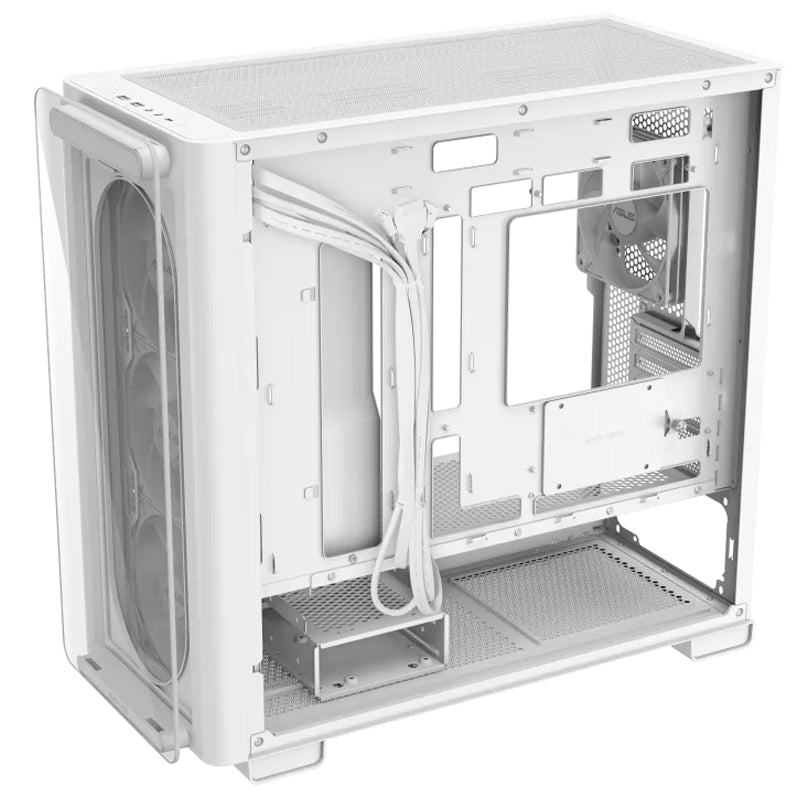 Asus A23 Plus Tempered Glass M-ATX Gaming PC Case (4 ARGB Fans Included)