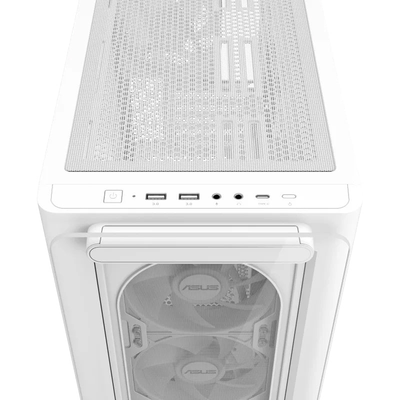 Asus A23 Plus Tempered Glass M-ATX Gaming PC Case (4 ARGB Fans Included)