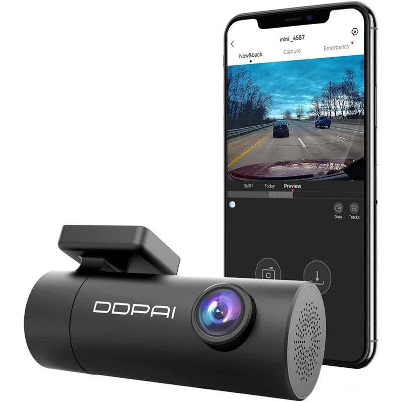DDPAI Mini Pro Dash Cam, Wi-Fi 1296p Dash Camera, Emergency Accident Lock, 140 Wide Angle, Car DVR Dashboard Camera with G-Sensor, WDR, Built-in Super Capacitor
