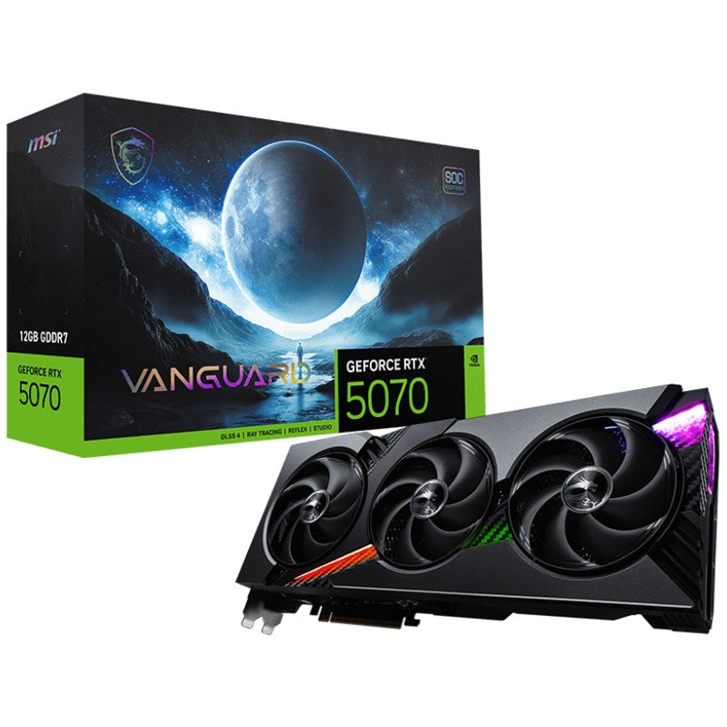 MSI GeForce RTX 5070 12GB VANGUARD SOC GDDR7 Gaming Graphics Card