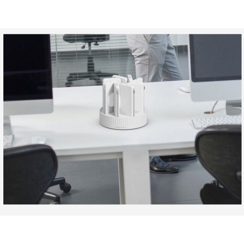 Powerology PPBCHA2681WH 8in1 Station 10000mAh PD 120W QC Wireless Power Bank - White