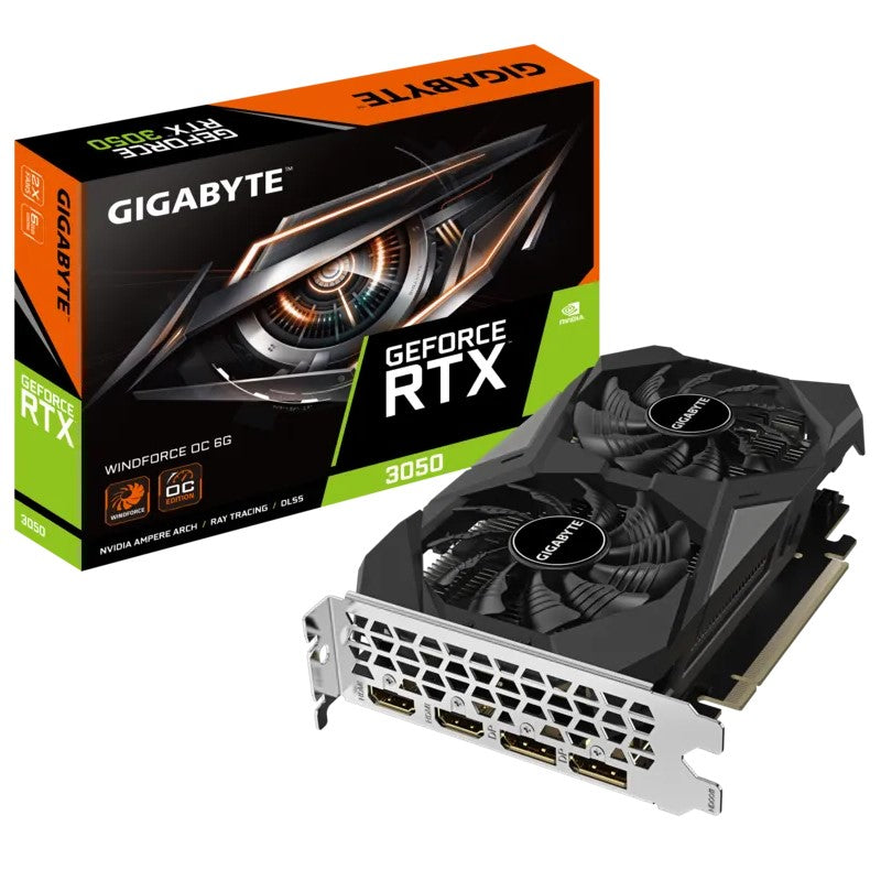 Gigabyte GeForce RTX 3050 WINDFORCE OC 6GB GDDR6 Gaming Graphics Card