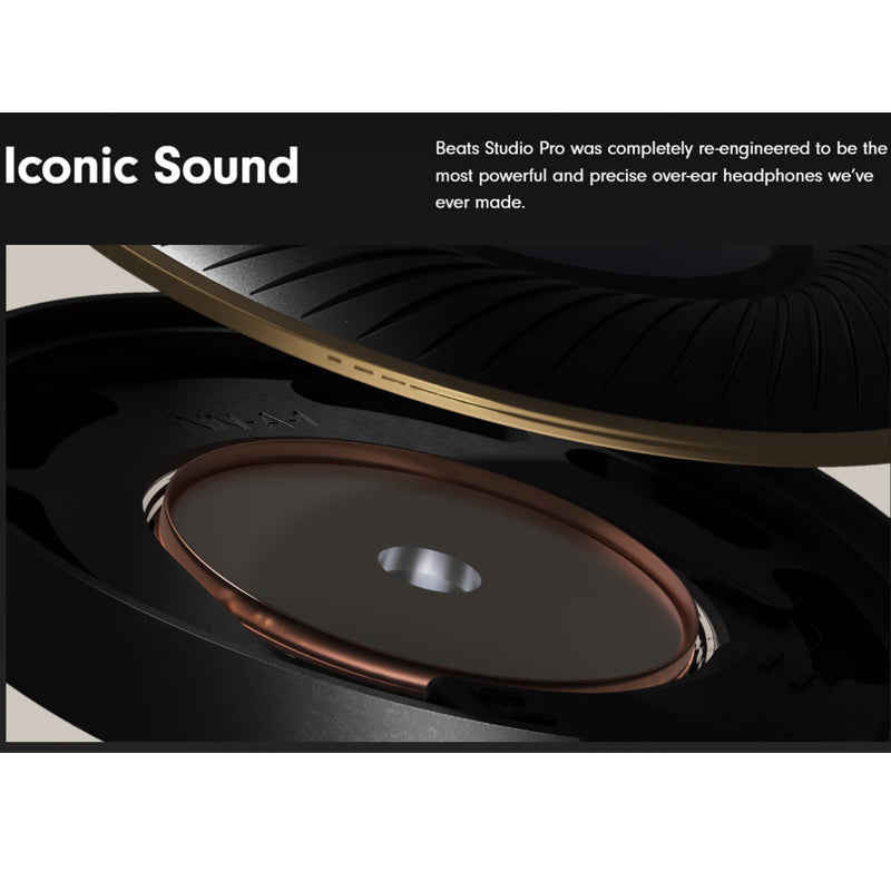 Beats Studio Pro Premium Wireless Noise Cancelling Headphones, 40 Hours Battery Life, Kim Kardashian Special Edition - Dune