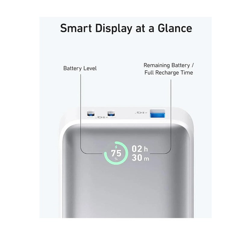 Anker Power Bank, 533 Power Bank (PowerCore 30 W), Power IQ 3.0 Portable Charger with PD 30 W Max Output, 10000mAh Battery Pack