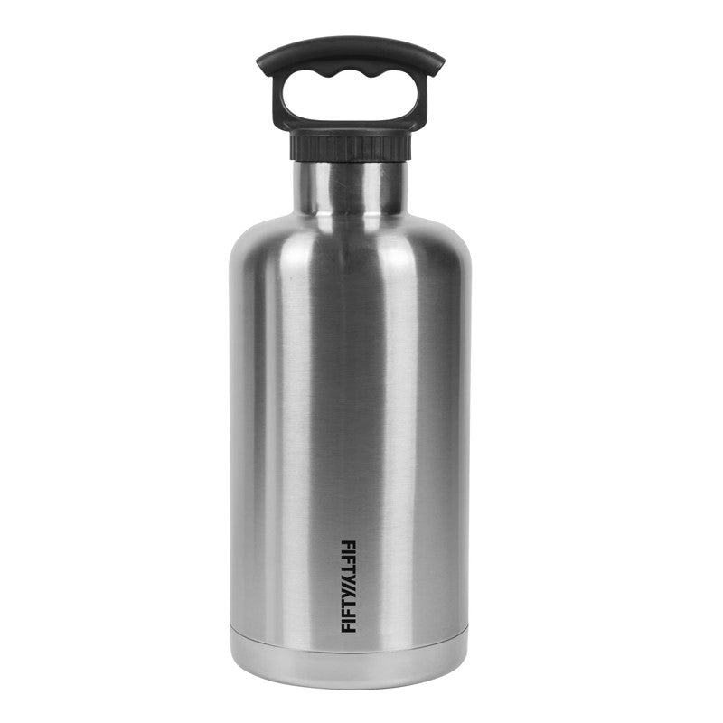 Fifty/Fifty 64 oz Tank Growler, Stainless