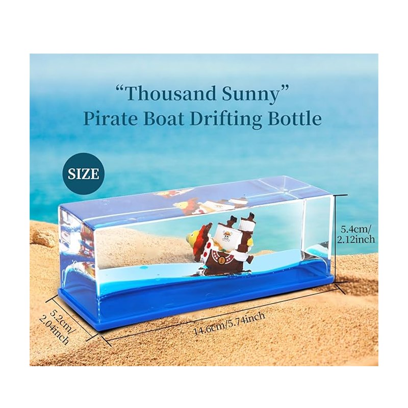 One Piece Liquid Drift Acrylic Bottle - Thousand Sunny