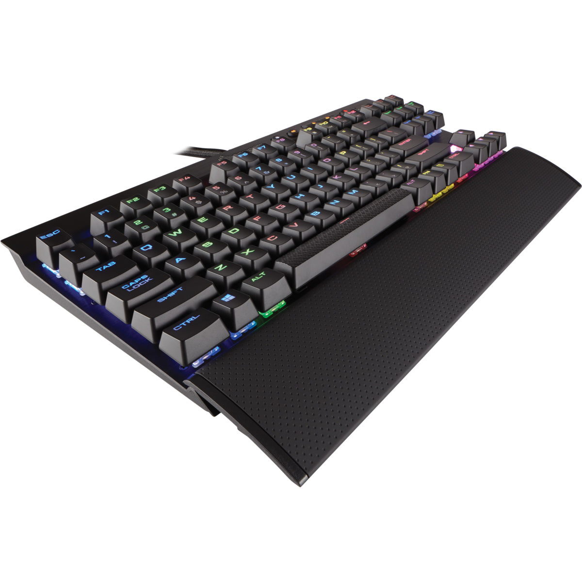 Corsair K65 RGB RAPIDFIRE TKL Wired Mechanical Gaming Keyboard (CHERRY MX Speed RGB) - Black