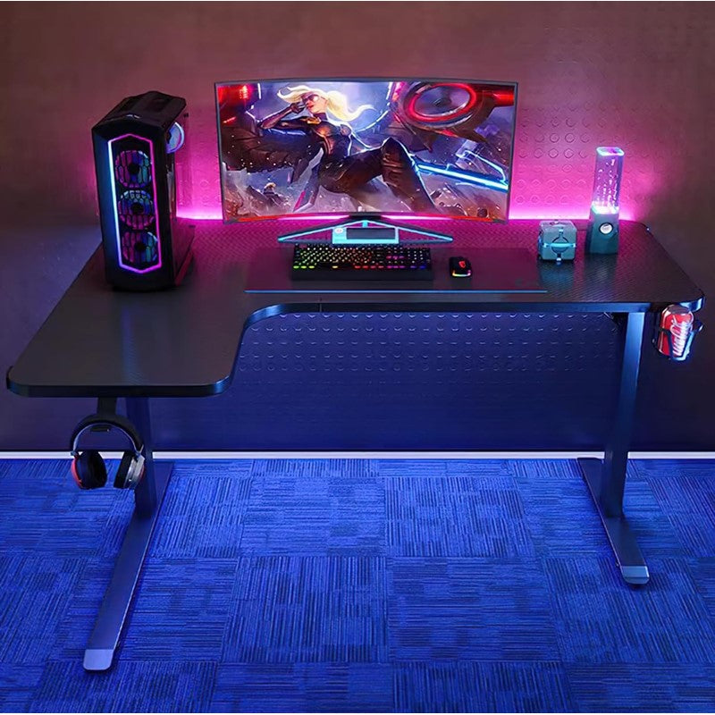 Royal RGB L Gaming Desk (Left Side) 140 x 60 x 100 cm - Black