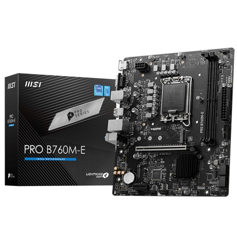 MSI PRO B760M-E DDR5 M-ATX Gaming Motherboard