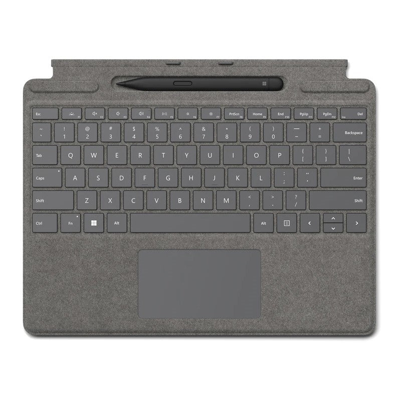 Microsoft Surface Signature Keyboard With Slim Pen for Surface Pro 9 & Surface Pro 10, Arabic - Platinum