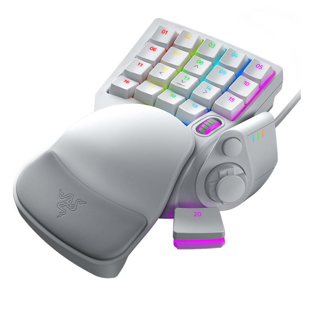 Razer Tartarus Pro Gaming Keypad With Analog-Optical Key Switches - White