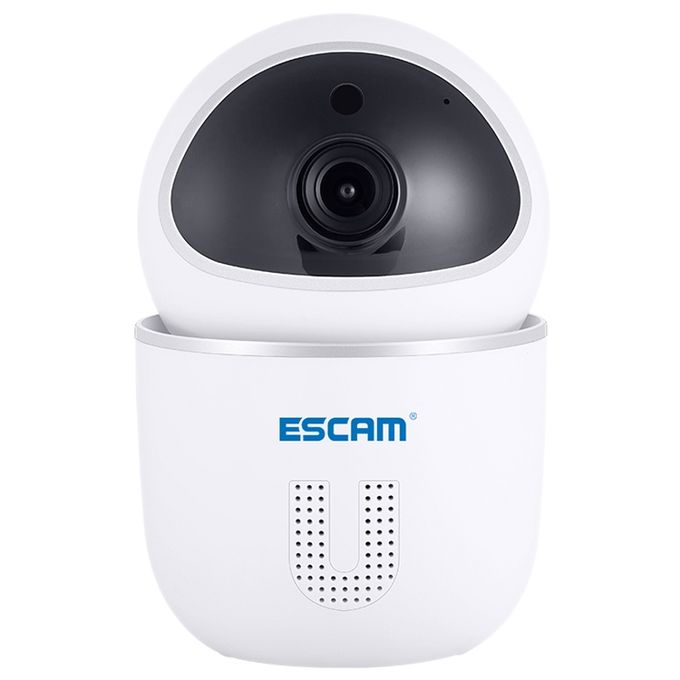 ESCAM QF009 1080P 2MP Pan/Tilt WiFi Indoor IP IR Safety Surveillance Camera CCTV Day Night Video Monitor Mini Camera - White