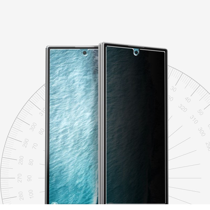 Araree Sub Core Front Screen Protector Tempered Glass For Samsung Galaxy Z Fold7 - Privacy (2 Pcs)