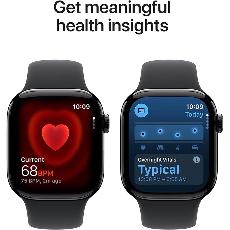 Apple Watch Series 11, 42mm, Space Grey Aluminium Case, Black Sport Band, (GPS+Cellular)