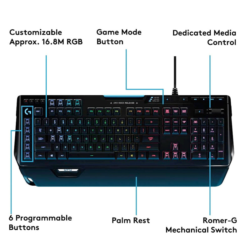 Logitech G910 Orion Spectrum RGB Mechanical Gaming Keyboard