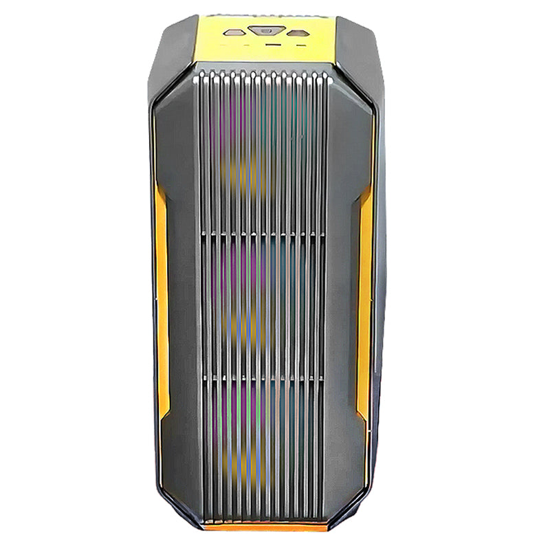Access ZeroMaster ATX Mid Tower Gaming PC Case - Black (4 ARGB Fans Included)