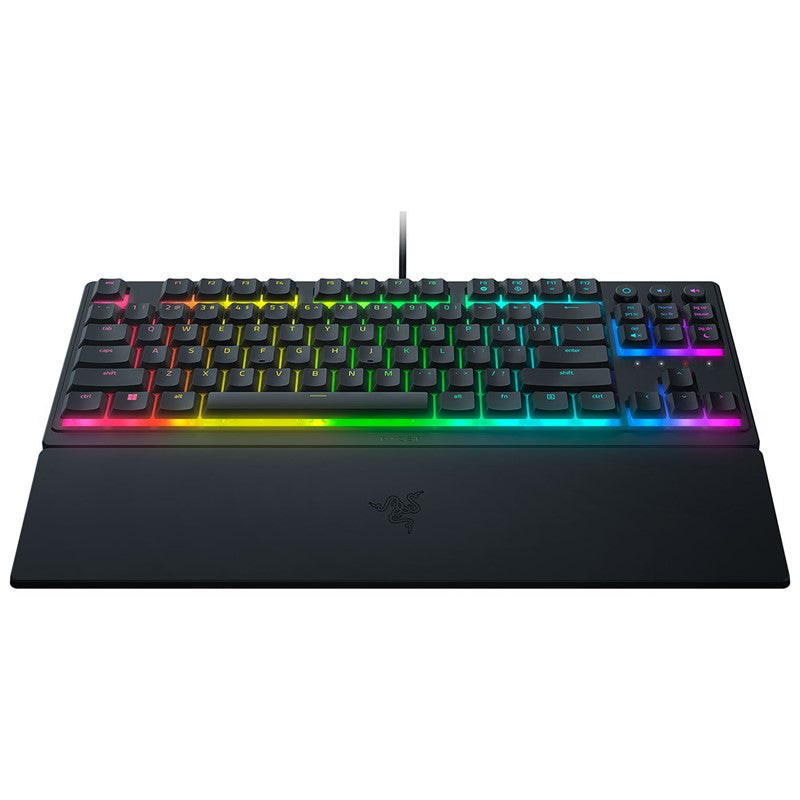 Razer Ornata V3 Tenkeyless Low-profile RGB Tenkeyless Mecha-Membrane Wired Gaming Keyboard (US Layout) - Black