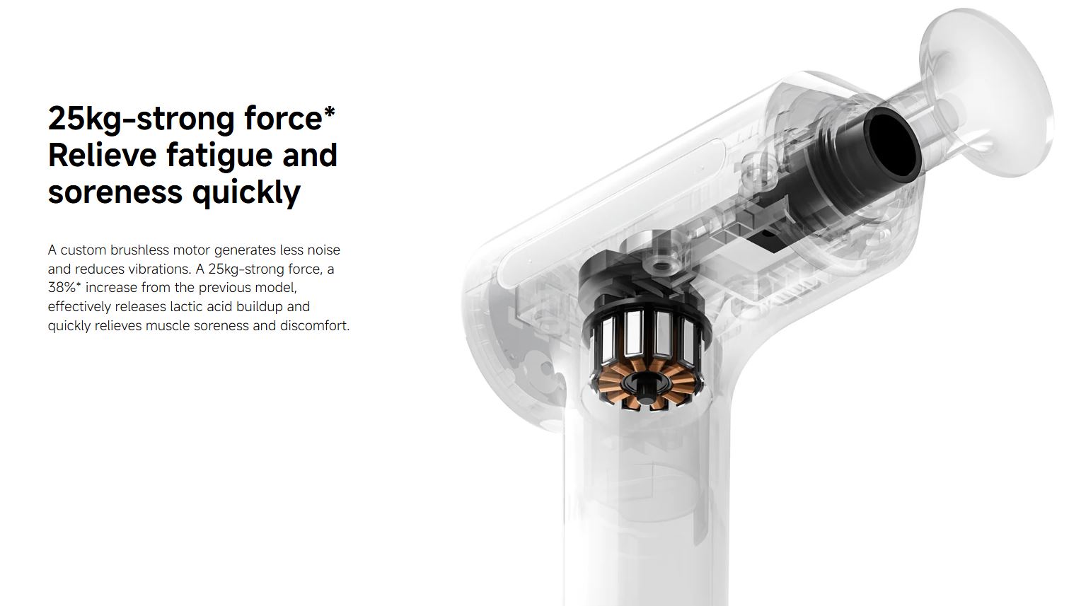 Xiaomi Mi Handheld Muscle Massage Gun 2 with 2 Massage Heads - Blue