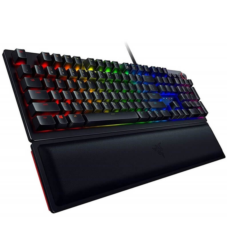 Razer Huntsman Elite Optical Gaming Keyboard with Razer Chroma RGB (Optical Purple Switches) (US Layout) - Black