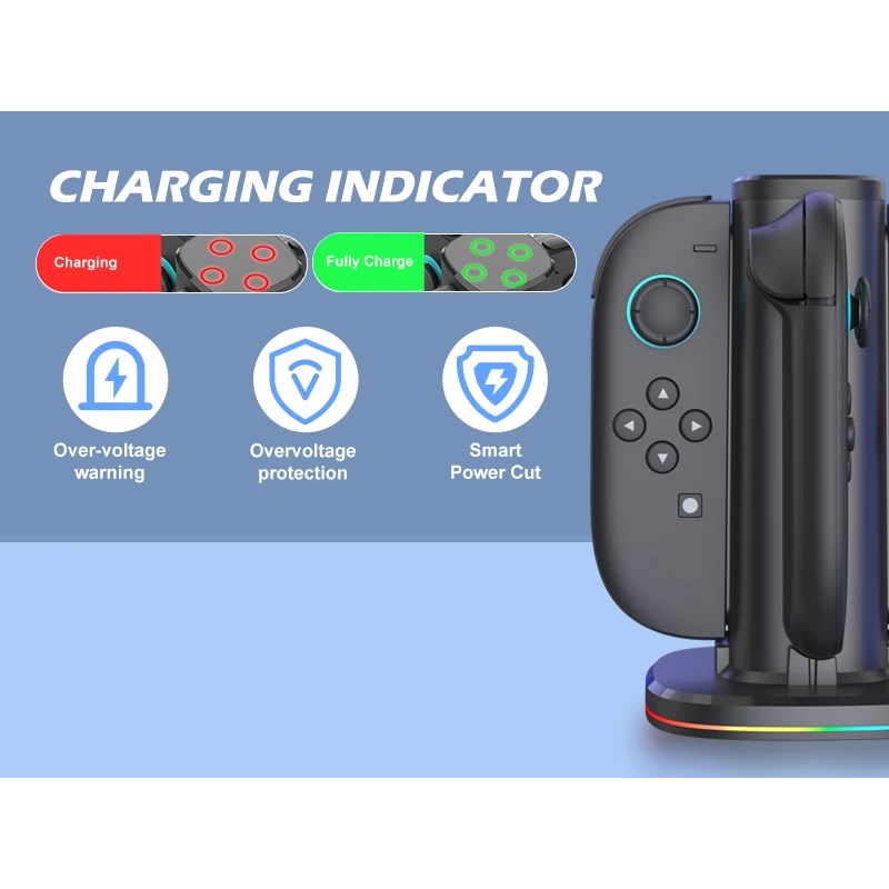 Storm Wyrm Charger Stand for Nintendo Switch 2, for 4 Joy-con Controllers (4 in 1)