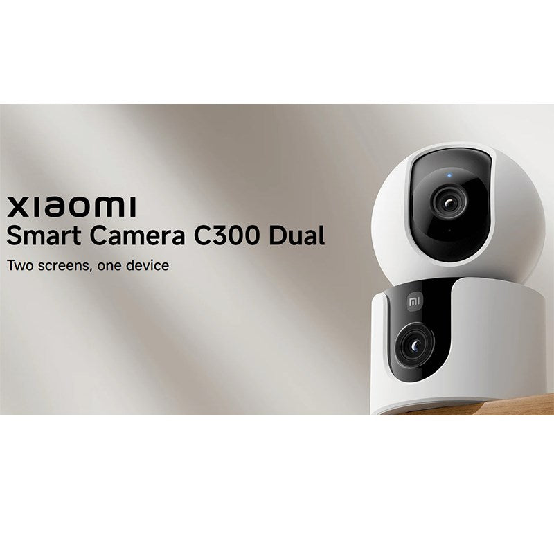 Xiaomi Mi Smart Camera C300 Dual EU, 3 MP Ultra-Clear, Wi-Fi 6 - White