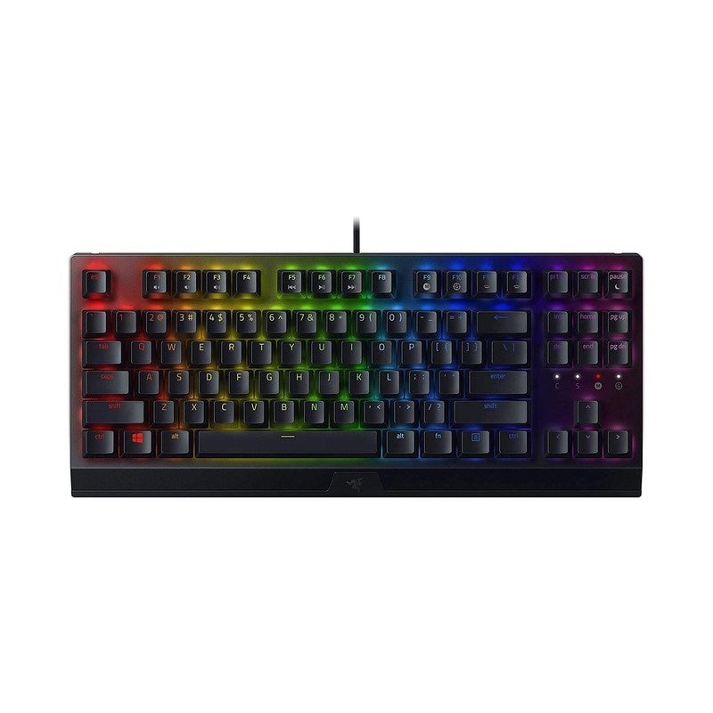 Razer BlackWidow V3 TKL 80% Compact Mechanical Gaming Keyboard with Razer Chroma RGB (Green Switch) - Black (US Layout)