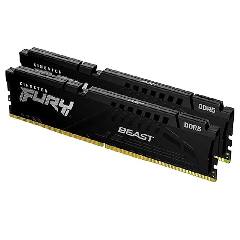 Kingston FURY Beast 16 GB (8GB x 2) DDR5 5200MHz RAM Memory Kit - Black