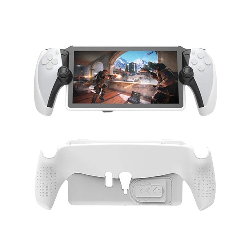 JYS PlayStation 5 (PS5) Portal Remote Console Protective TPU Case with Kickstand – White (Pack of 2)