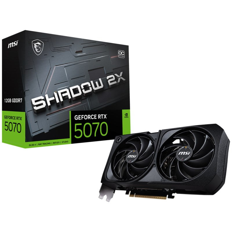 MSI GeForce RTX 5070 12GB SHADOW 2X OC GDDR7 Gaming Graphics Card