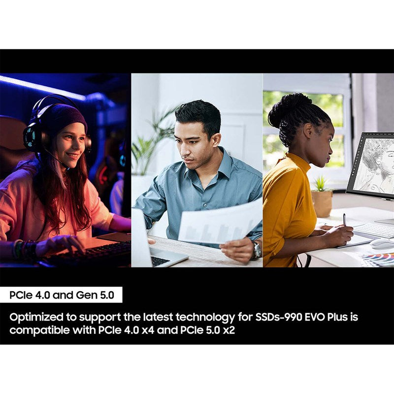 Samsung 990 EVO Plus 4TB, PCIe Gen 4x4, Gen 5x2 M.2 2280 Internal SSD