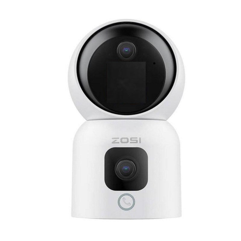 Zosi Indoor PT Camera with Screen, Dual Lens 3 MP + 3 MP