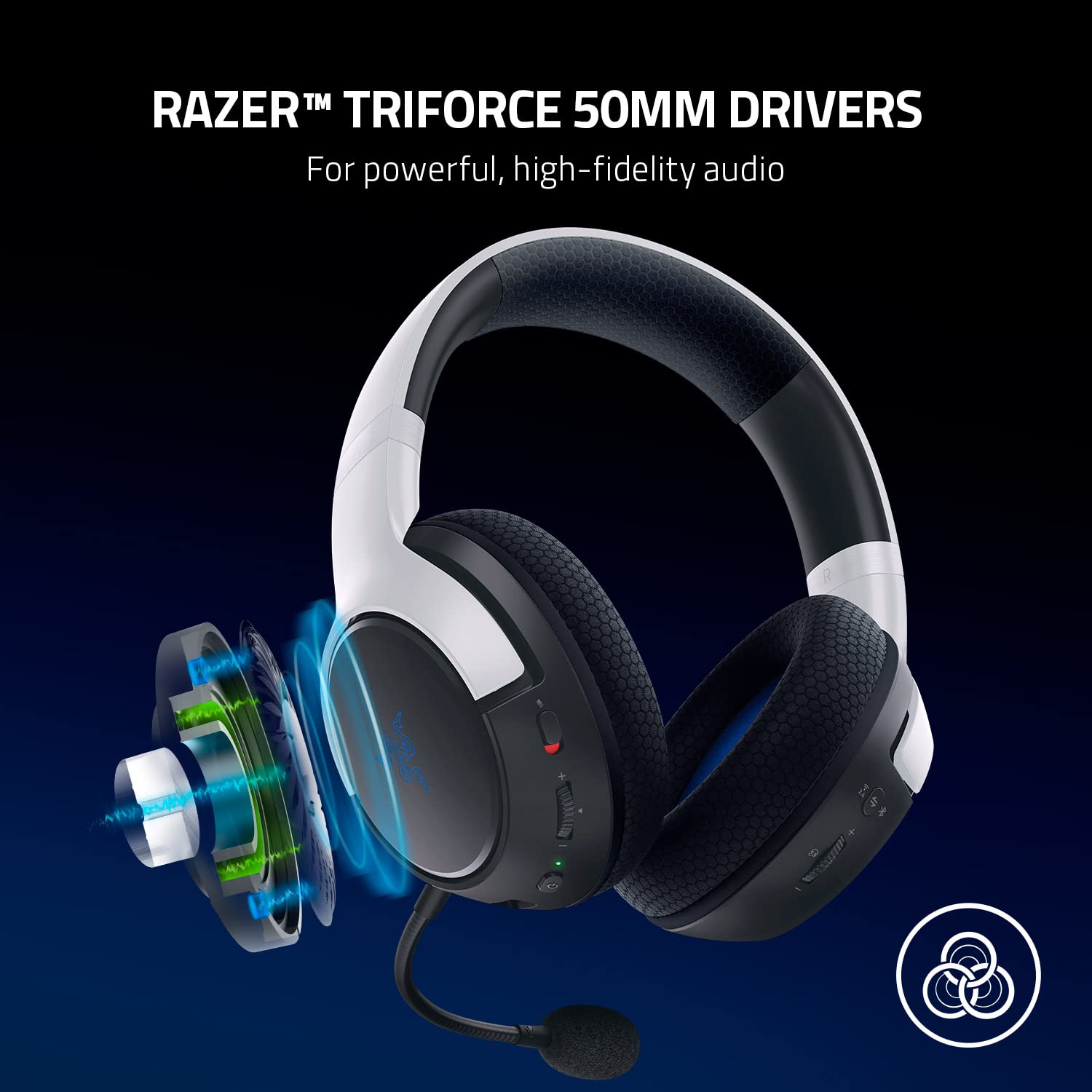 Razer Kaira for Playstation Wireless Gaming Headset - White