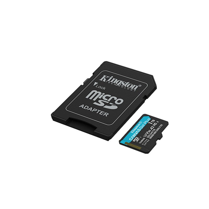 Kingston 1 TB microSDXC Canvas Go Plus Gen4 200 MB/s A2 U3 V30 Card + Adapter