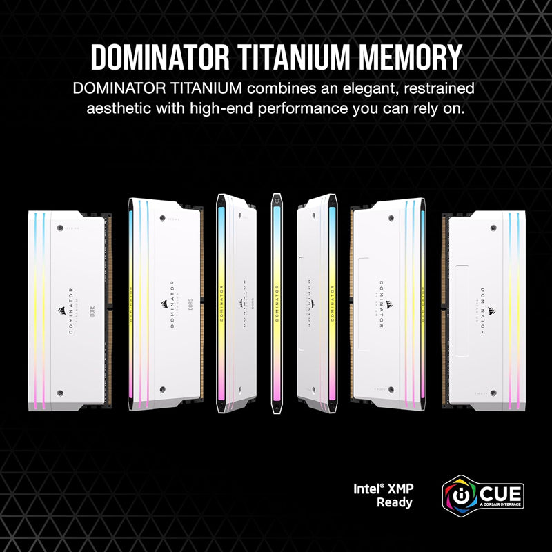 Corsair DOMINATOR TITANIUM 64GB (2 x 32GB) RGB DDR5 6400MHz CL32 Memory Kit