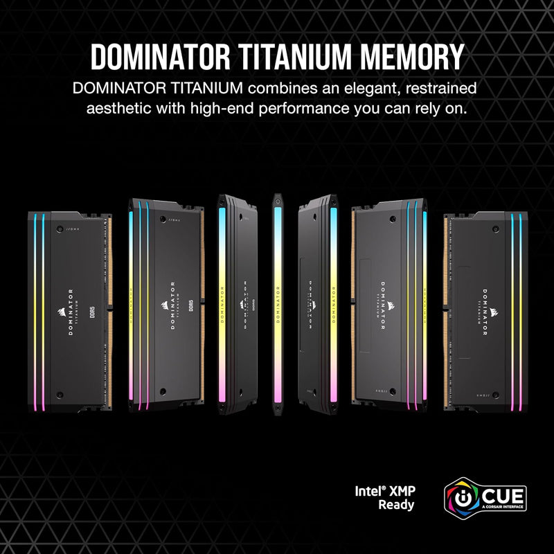 Corsair DOMINATOR TITANIUM 64GB (2 x 32GB) RGB DDR5 6400MHz CL32 Memory Kit