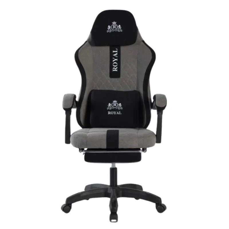 Royal Gaming Chair with Footrest – Grey/Black