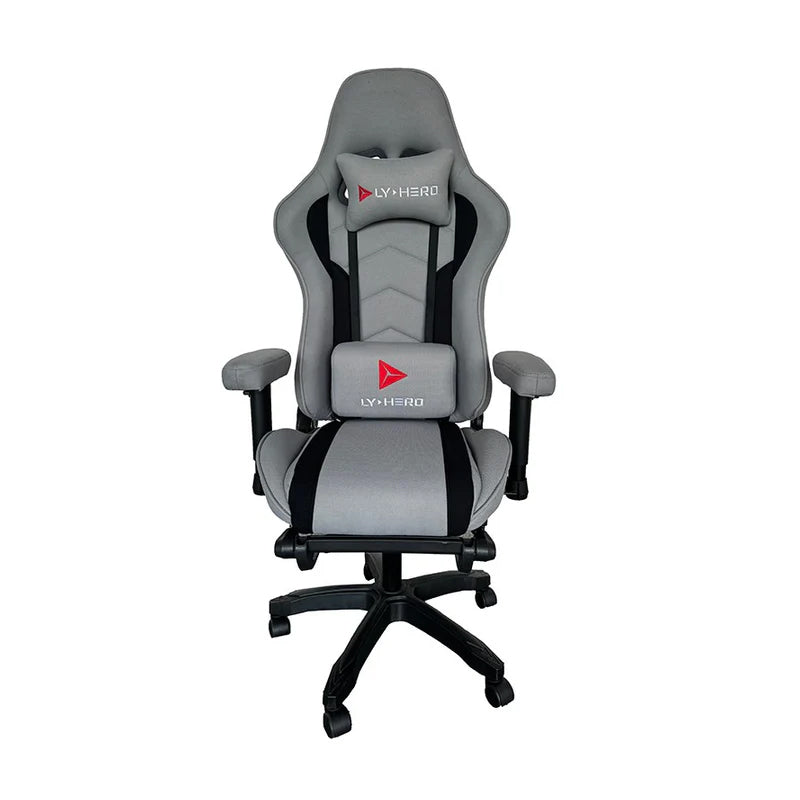 Sony Playstation 5 Disc Console Slim, Arabic Edition with Hero Gaming Chair, Fabric Grey