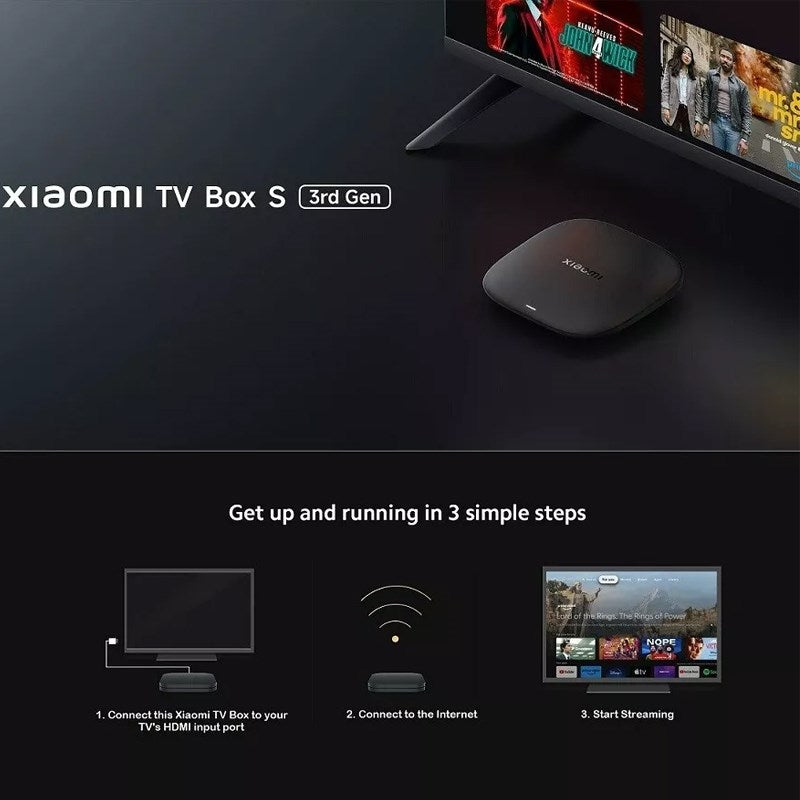 Xiaomi Mi TV Box S (3rd Gen) TV Box 4K Ultra HD Streaming Media Player