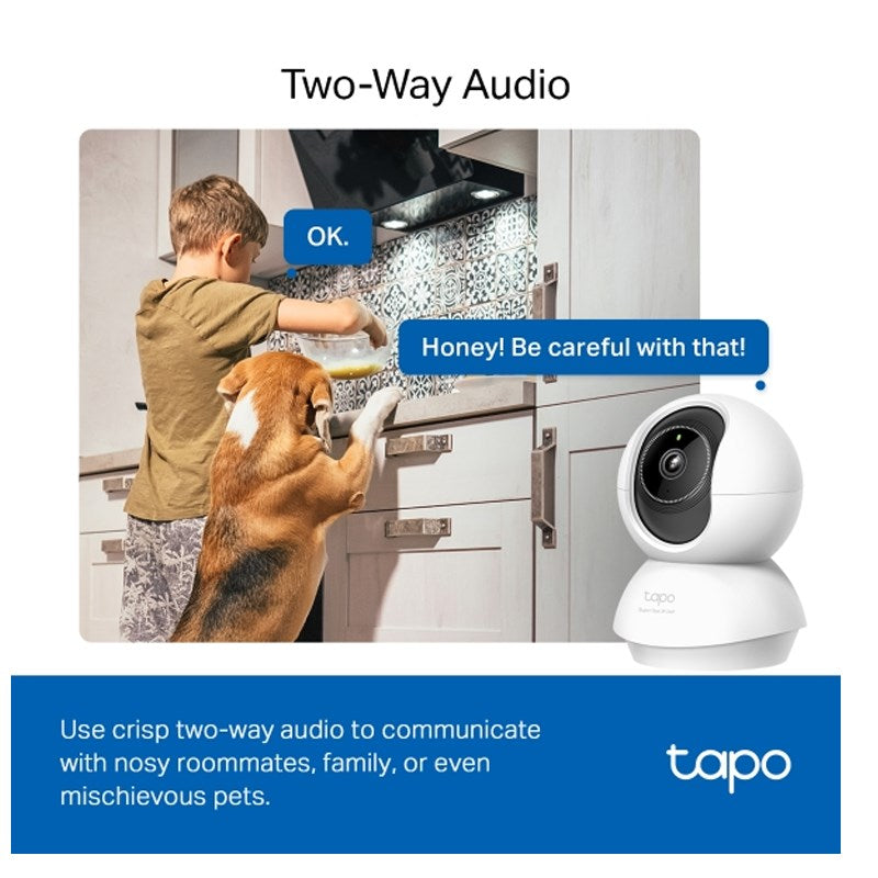 TP-Link 3K Pan/Tilt AI Home Security Wi-Fi Camera 5 MP