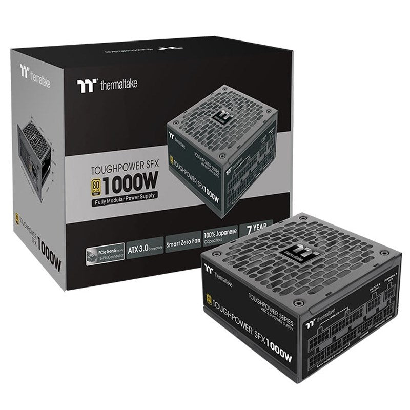 Thermaltake Toughpower SFX 1000W Gold TT Premium Edition Full Modular Gaming Power Supply - Black